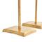 Gold Metal Bird Sculpture with Gold Foil Texturing Set